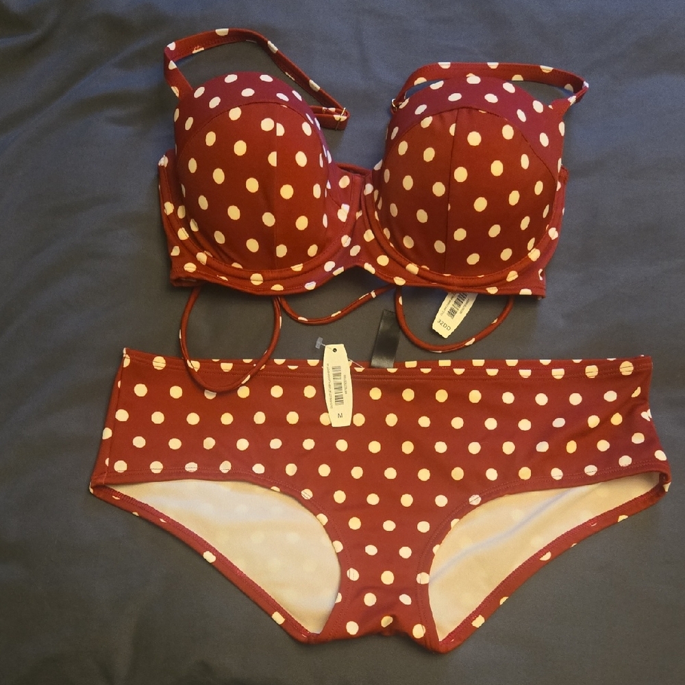 Adore Me Red Polka Dot Bikini